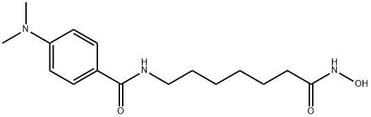 4-(二甲氨基)-N-[7-(羟基氨基)-7-氧庚]苯甲酰胺 结构式