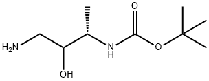 Carbamic acid, [(1S)-3-amino-2-hydroxy-1-methylpropyl]-, 1,1-dimethylethyl 结构式