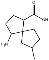 Spiro[4.4]nonane-1-carboxylic acid, 4-amino-7-methyl- (9CI) 结构式