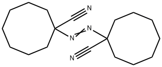 1,1'-Azobis(cyclooctanecarbonitrile) 结构式