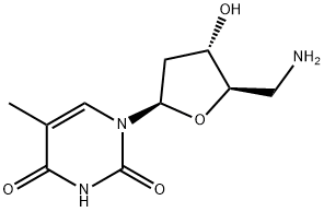 5'-AMINO-5'-DEOXYTHYMIDINE 结构式