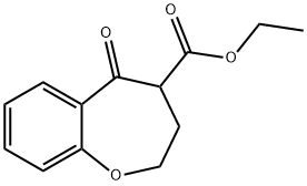 4-Ethoxycarbonyl-3,4-dihydro-2H-benzo[b]oxepin-5-one 结构式