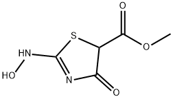 5-Thiazolecarboxylicacid,4,5-dihydro-2-(hydroxyamino)-4-oxo-,methylester 结构式