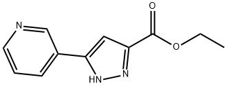 5-(吡啶-3-基)-1H-吡唑-3-甲酸乙酯 结构式