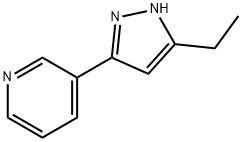 3-(5-ETHYL-2H-PYRAZOL-3-YL)-PYRIDINE 结构式