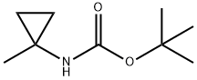 N-BOC-1-甲基环丙胺 结构式