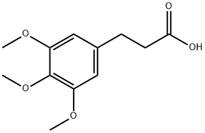 3-(3,4,5-三甲氧基苯基)丙酸 结构式
