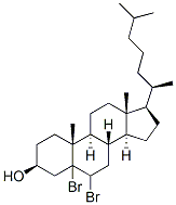 5,6-dibromocholestan-3beta-ol 结构式