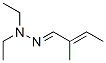 2-Methyl-2-butenal diethyl hydrazone 结构式