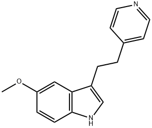 5-METHOXY-3-(2-PYRIDIN-4-YL-ETHYL)-INDOLE 结构式