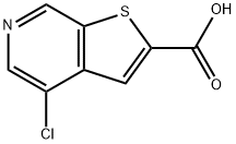4-氯噻吩并[2,3-C]吡啶-2-羧酸 结构式