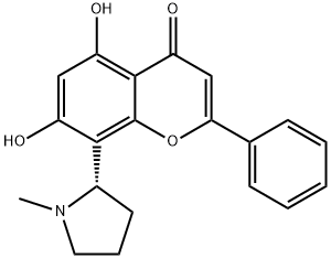 黄酮榕碱 结构式