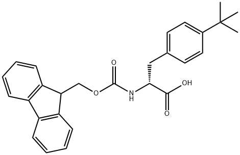 FMOC-D-PHE(4-TBU)-OH 结构式