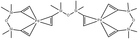 [1,3-二乙烯基-1,1,3,3,-四甲基二硅氧烷]钯(0) 结构式