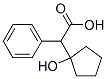 (1-hydroxycyclopentyl)phenylacetic acid 结构式