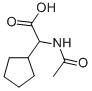 2-乙酰氨基-2-环戊基乙酸 结构式