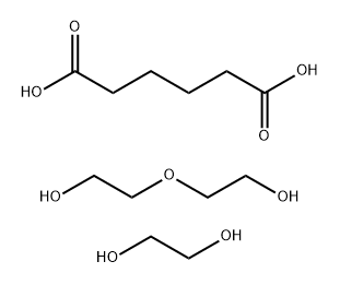 己二酸与1,2-乙二醇和2,2'-氧基二[乙醇]的聚合物 结构式