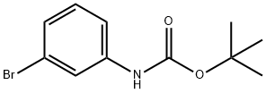N-(叔-丁氧羰基)-3-溴苯胺 结构式