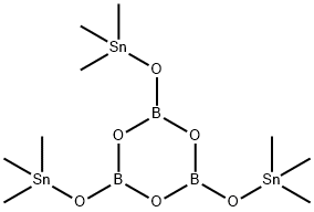 Boroxin,  tris[(trimethylstannyl)oxy]-  (9CI) 结构式