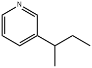 Pyridine, 3-(1-methylpropyl)- 结构式