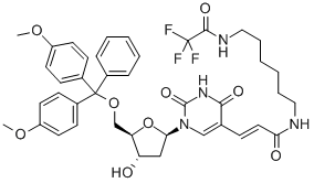 5''-O-(Dimethoxytrityl)-5-[N-(6-(trifluoroacetamido)hexyl)-3-(E)-acrylamido]-2''-deoxyuridine