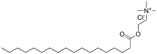 trimethyl[2-(stearoyloxy)ethyl]ammonium chloride 结构式