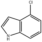 4-氯吲哚 结构式