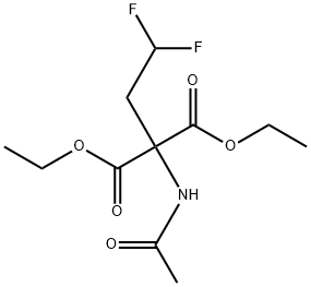 2-ACETYLAMINO-2-(2,2-DIFLUORO-ETHYL)-MALONIC ACID DIETHYL ESTER 结构式