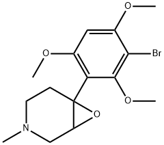 6-(3-溴 - 2,4,6-三甲氧基苯基)-3-甲基-7-氧杂-3-氮杂双环[4.1.0]庚烷 结构式