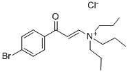 [3-(4-溴苯)-3-氧丙-1-炔基]三丙基氯化铵 结构式