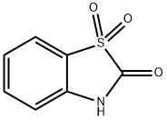 2-Benzothiazolinone,1,1-dioxide(8CI) 结构式