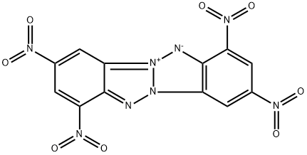 1,3,7,9-tetranitro-6H-benzotriazolo[2,1-a]benzotriazol-5-ium--ate 结构式