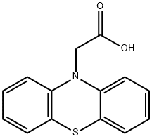 吩噻嗪-10-基-乙酸 结构式