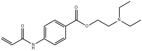 2-diethylaminoethyl 4-(prop-2-enoylamino)benzoate 结构式