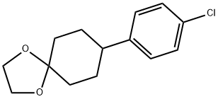 8-(4-氯苯基)-1,4-二氧杂螺[4.5]癸烷 结构式
