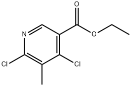 4,6-二氯-5-甲基烟酸乙酯 结构式