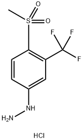 HYDRAZINE,[4-(METHYLSULFONYL)-3-(TRIFLUOROMETHYL)PHENYL]-,MONOHYDROCHLORIDE 结构式