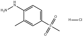 (4-甲磺酰基-2-甲基苯基)肼盐酸盐 结构式