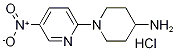 1-(5-硝基-2-吡啶基)-4-哌啶胺盐酸盐 结构式