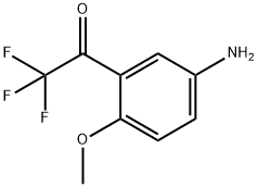 Ethanone, 1-(5-amino-2-methoxyphenyl)-2,2,2-trifluoro- (9CI) 结构式