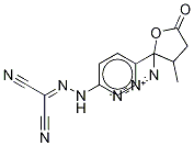 2- [2- [4-（2-叠氮基四氢-3-甲基-5-氧代-2-呋喃基）苯基]苯二亚甲基]丙腈（非对映异构体混合物） 结构式
