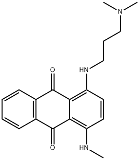 1-[[3-(dimethylamino)propyl]amino]-4-(methylamino)anthraquinone  结构式