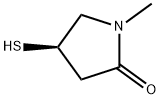 2-Pyrrolidinone,4-mercapto-1-methyl-,(4R)-(9CI) 结构式