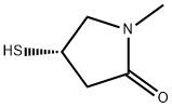 2-Pyrrolidinone,4-mercapto-1-methyl-,(4S)-(9CI) 结构式