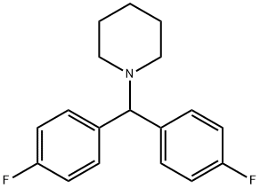 1-[BIS-(4-FLUOROPHENYL)-METHYL]-PIPERIDINE 结构式