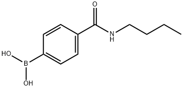 4-(丁基甲酰氨)苯基硼酸 结构式