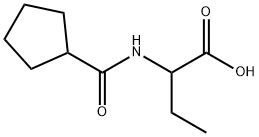 Butanoic  acid,  2-[(cyclopentylcarbonyl)amino]- 结构式