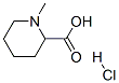 1-甲基哌啶-2-羧酸盐酸盐 结构式