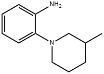 2-(3-甲基哌啶-1-基)苯胺 结构式