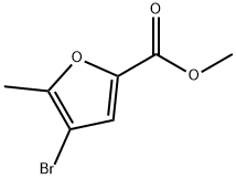 5-Methyl-4-bromo-2-furancarboxylic acid methyl ester 结构式